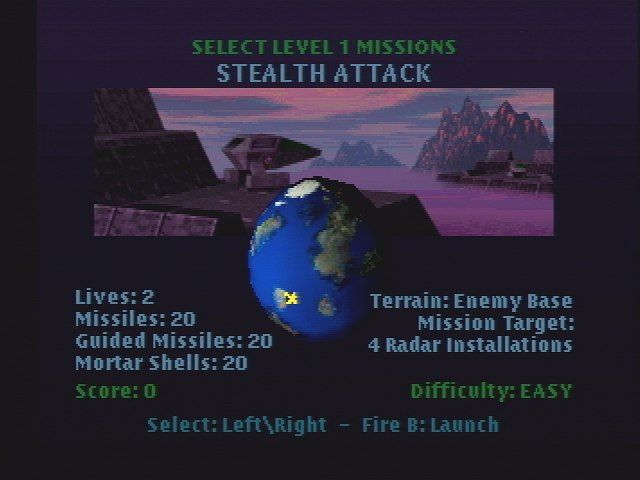 Hover Strike: Unconquered Lands screenshot 5 for Jaguar CD